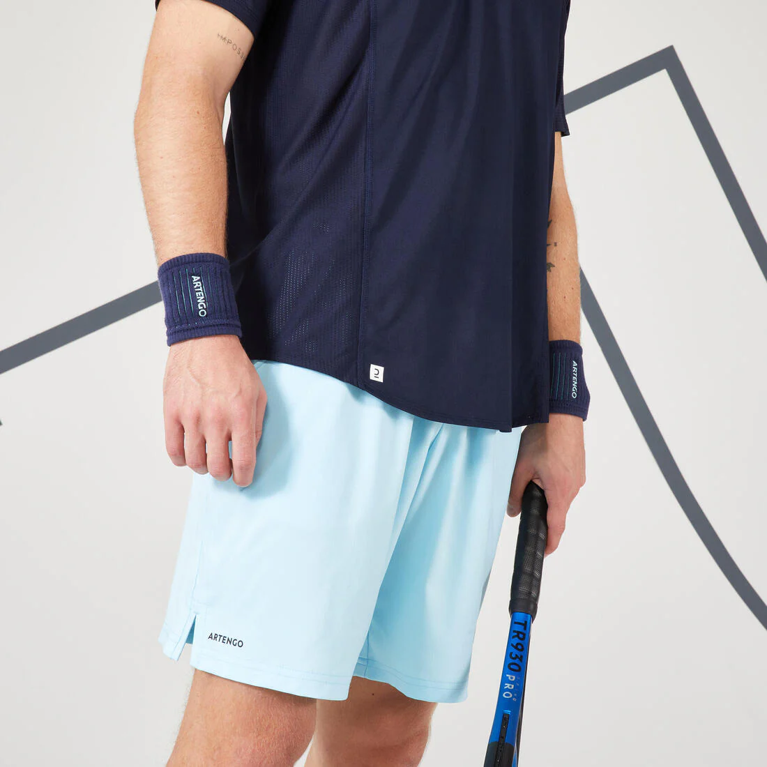 Polo tennis manches courtes Homme - Artengo DRY Marine - Image 14