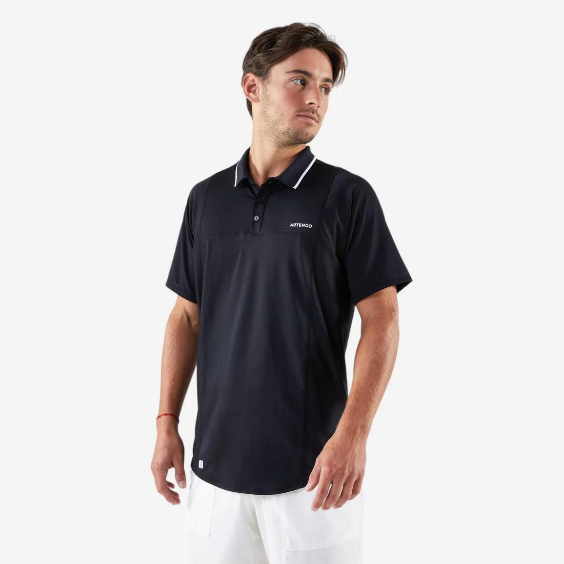 Polo tennis manches courtes Homme - Artengo DRY Marine - Image 3