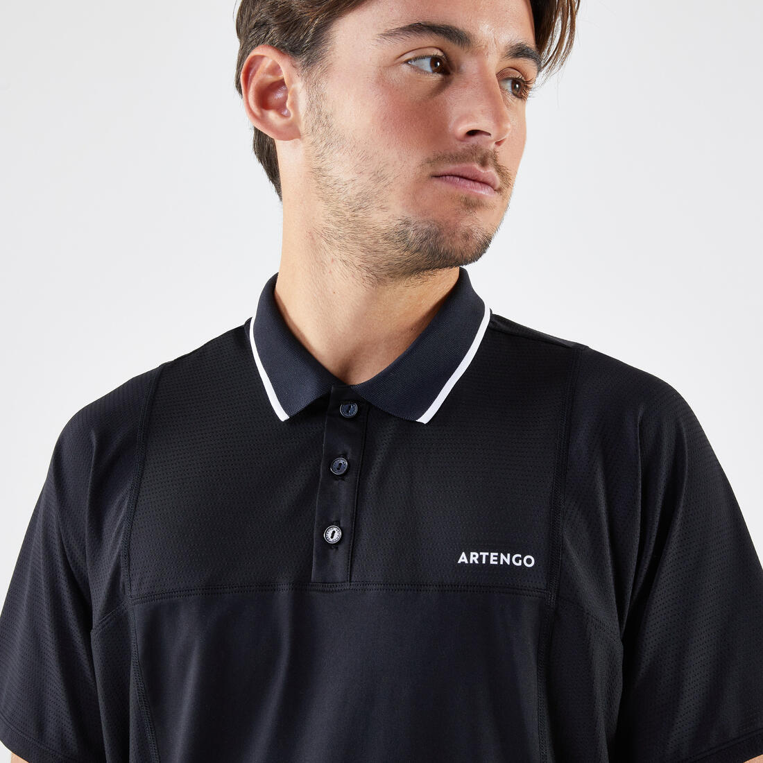 Polo tennis manches courtes Homme - Artengo DRY Marine - Image 9
