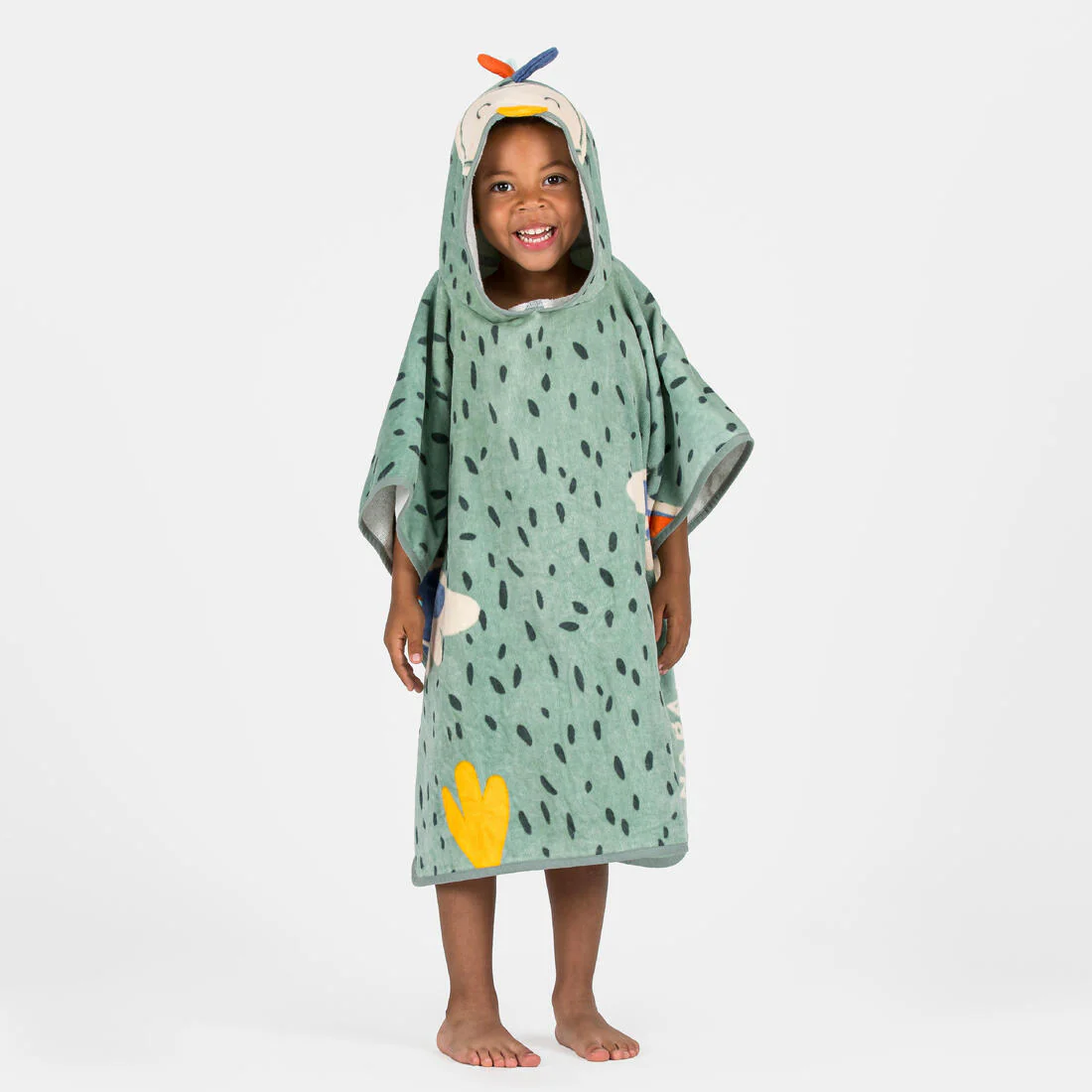 Poncho de bain Bébé - Peroquet vert