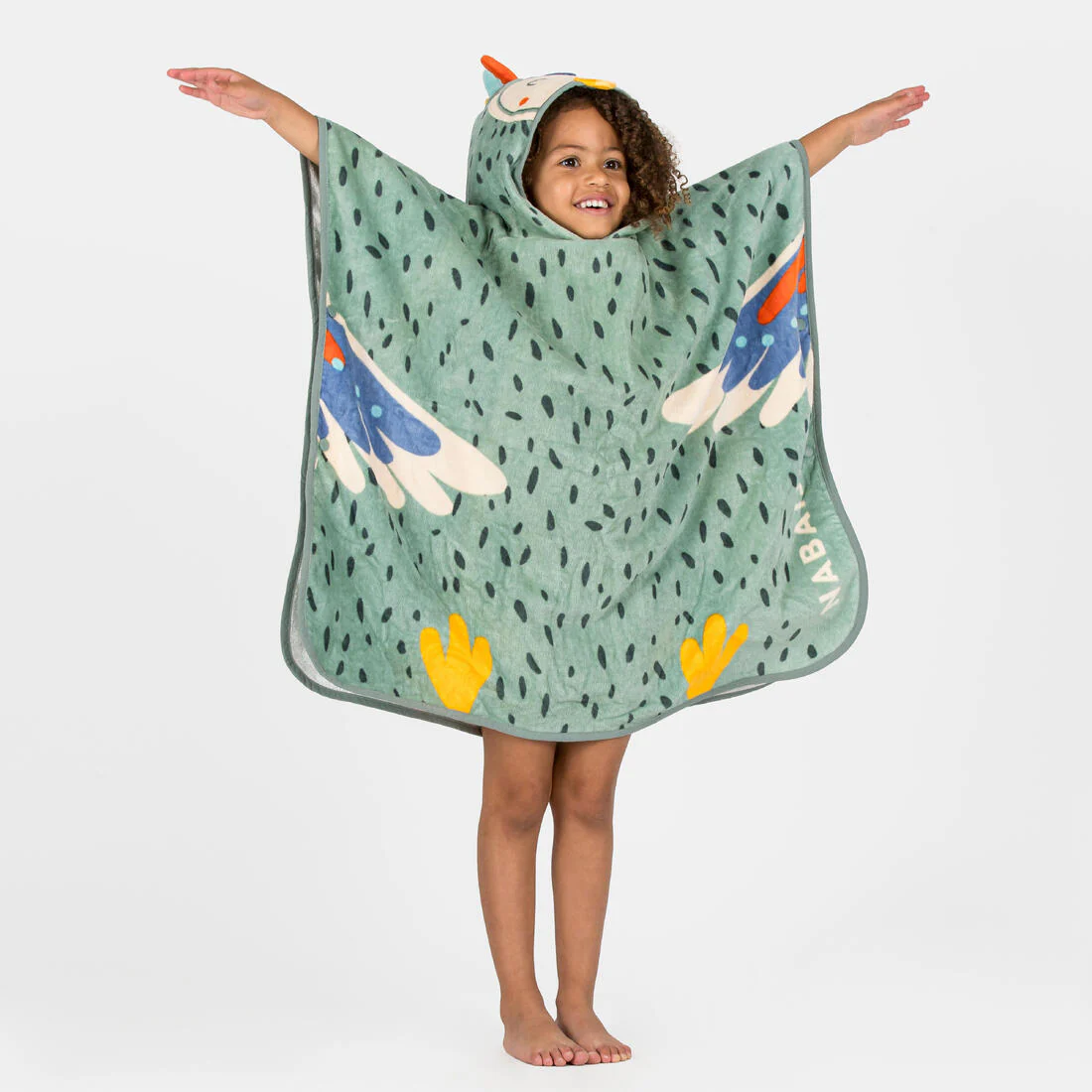 Poncho de bain Bébé - Peroquet vert - Image 2