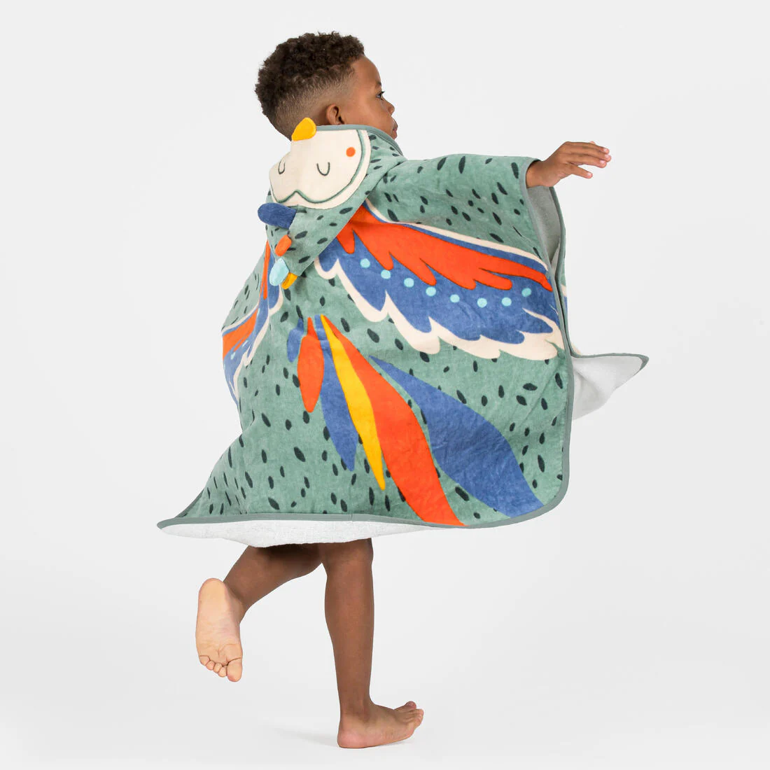 Poncho de bain Bébé - Peroquet vert - Image 3