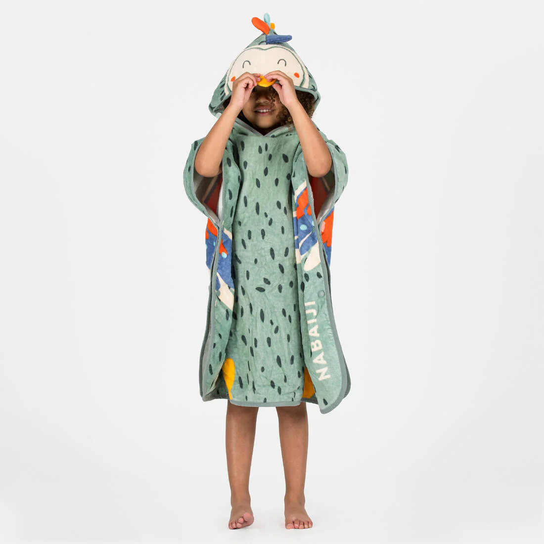 Poncho de bain Bébé - Peroquet vert - Image 4