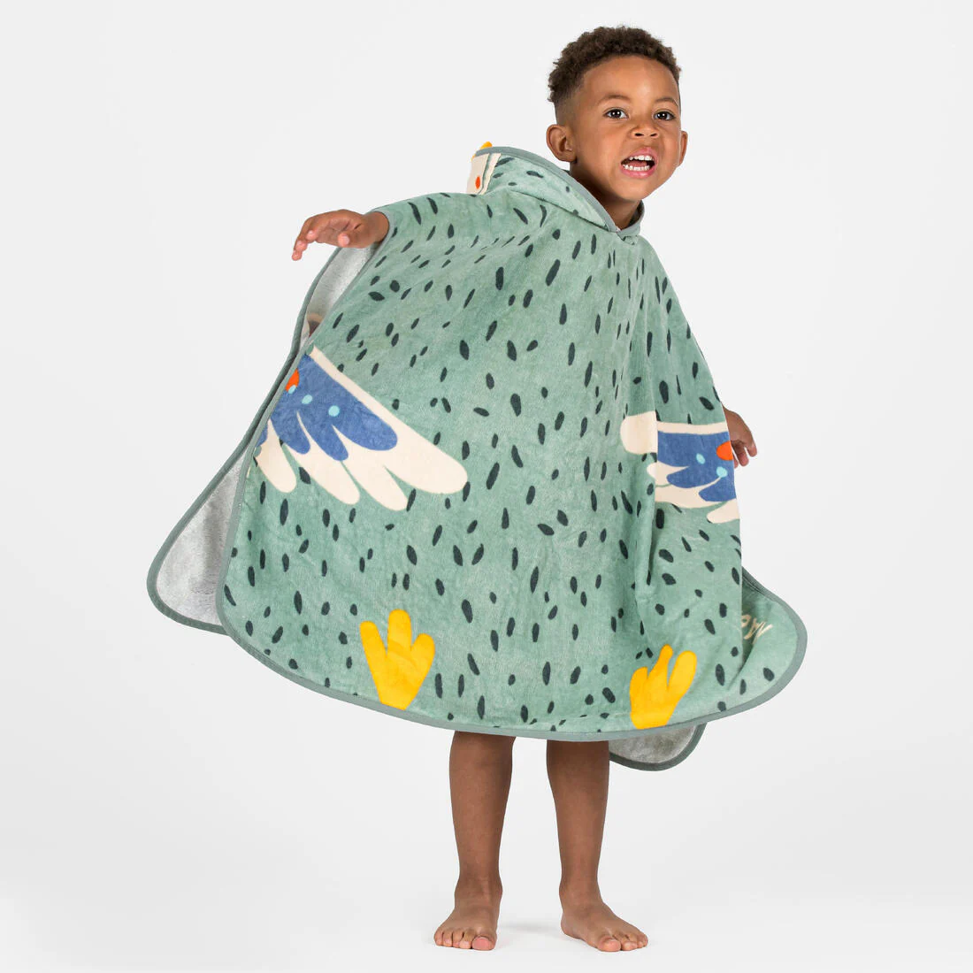 Poncho de bain Bébé - Peroquet vert - Image 5