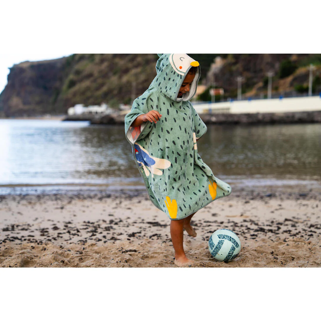 Poncho de bain Bébé - Peroquet vert - Image 8