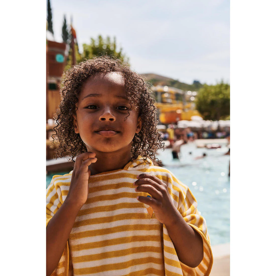 Poncho de bain bébé, rayures - Image 11