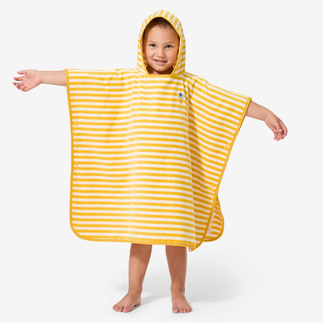 Poncho de bain bébé, rayures - Image 5