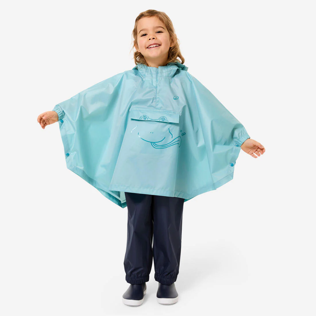 Poncho de randonnée imperméable enfant, MH100 kid - Image 3