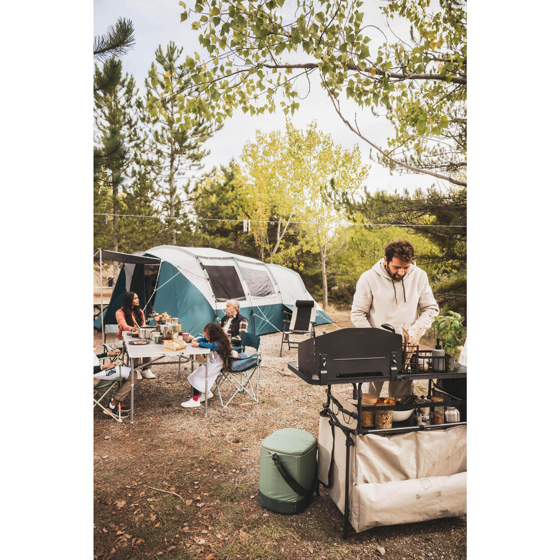 Popote 900 de camping XL en inox + anti-adhésif - 4 personnes - 33 éléments - Image 19