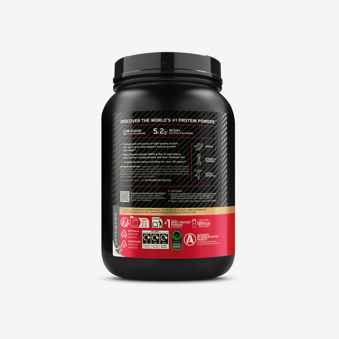 Protéine 100% whey vanille, Gold Standard 780g - Image 2