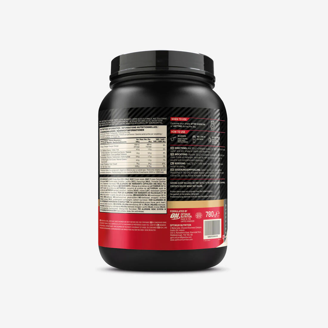 Protéine 100% whey vanille, Gold Standard 780g - Image 3