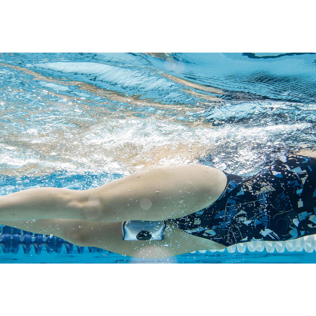 Pull buoy natation compact gonflable 500 bleu - Image 6
