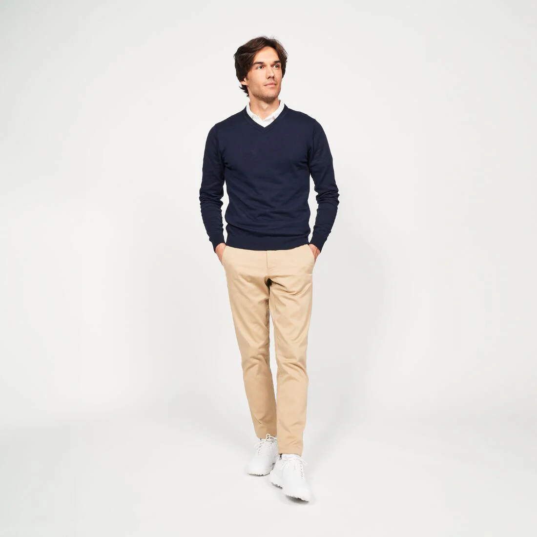 Pull de golf coton col V homme, MW100 - Image 5