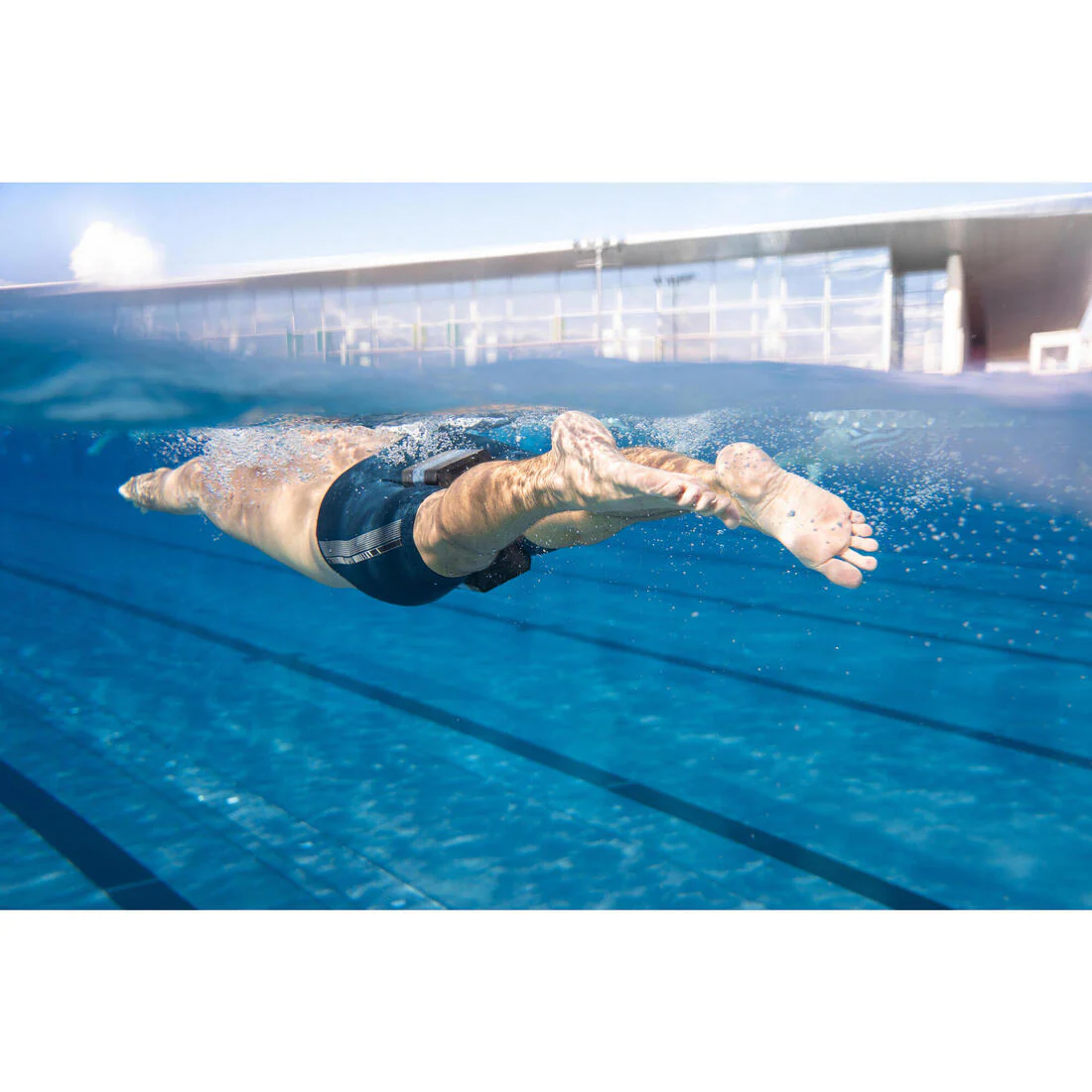 Pullbuoy de natation 500 taille l noir bleu - Image 10