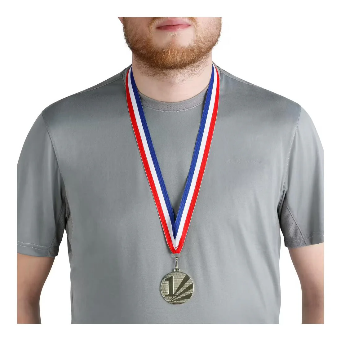 ruban médaille bleu blanc rouge médaille trophée des champions