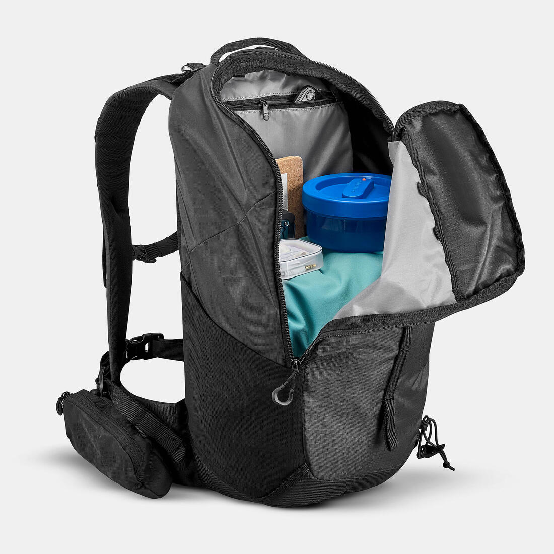 Sac à dos de randonnée montagne 20L, MH100 noir - Image 7