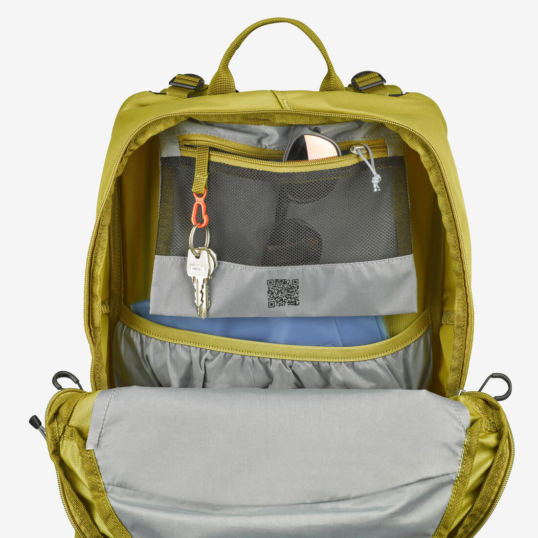 Sac à dos de randonnée ventilé 25L, MH500 khaki - Image 23