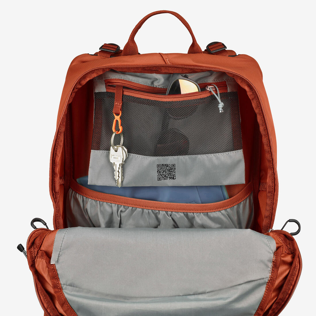 Sac à dos de randonnée ventilé 25L, MH500 khaki - Image 28