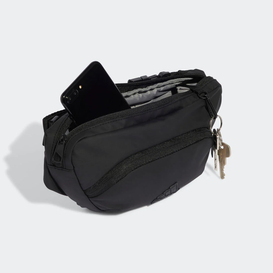 Sac banane 2 poches 2,7L,  noir - Image 2