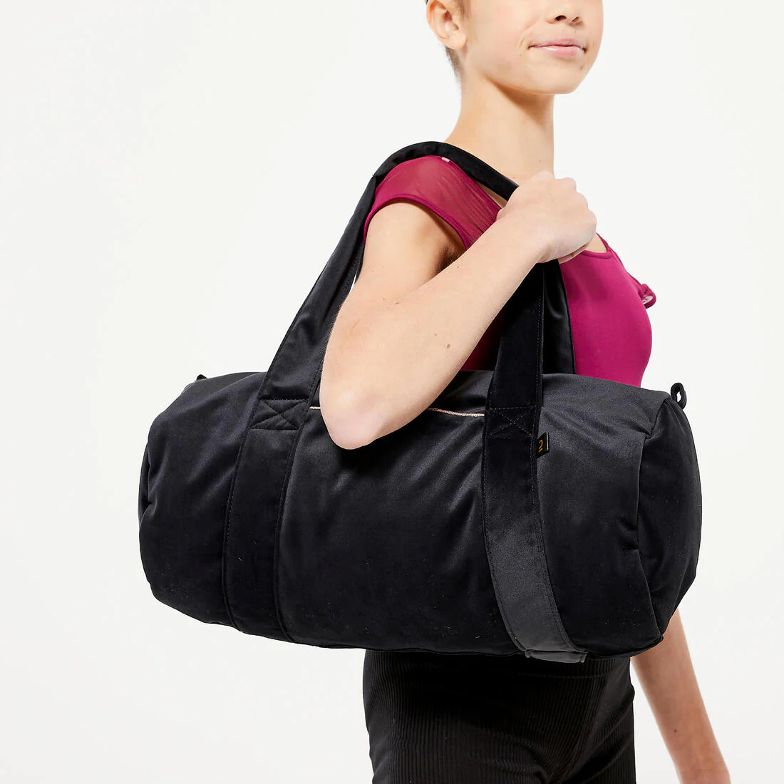 Sac de danse en velours noir 15L - fille - Image 3