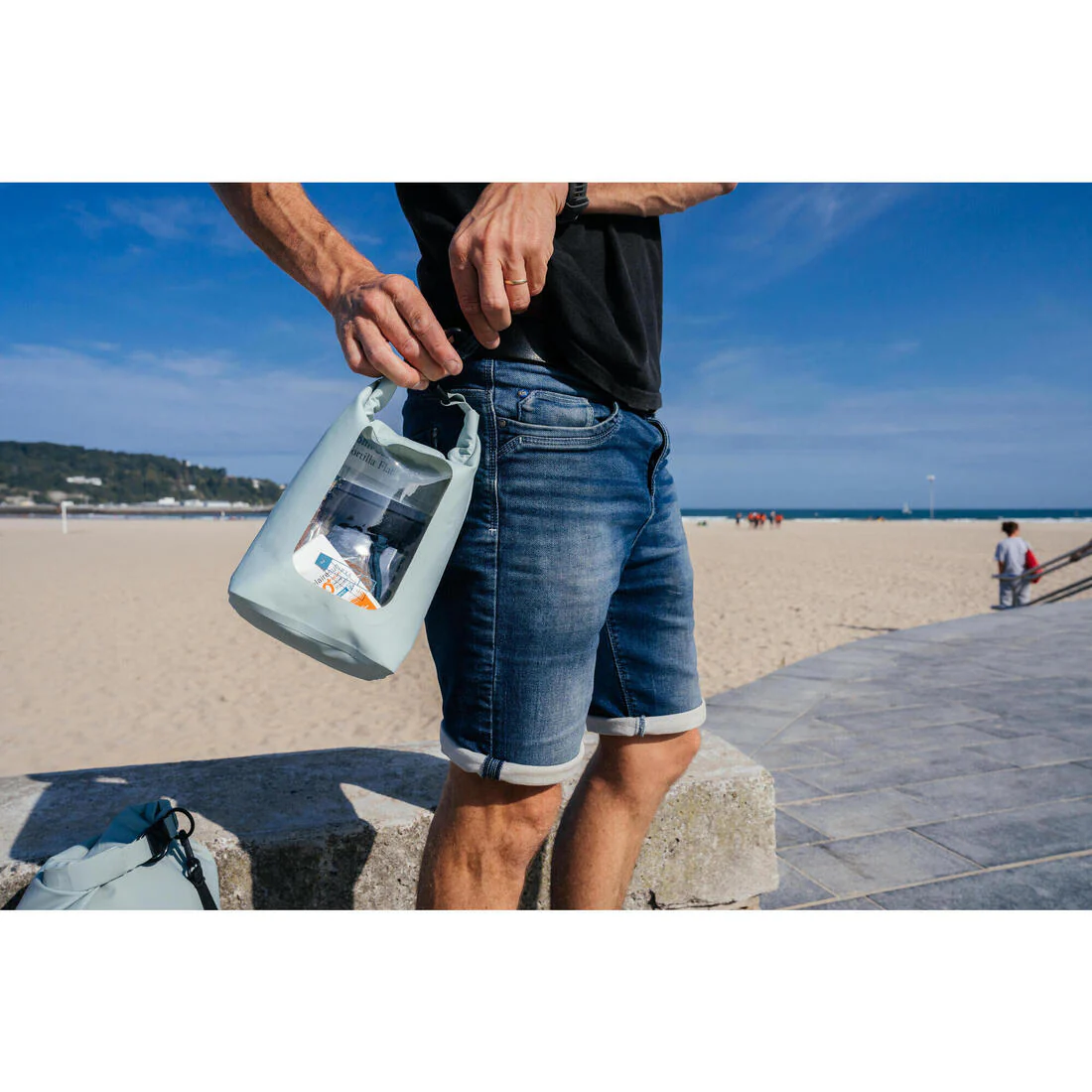 Sac étanche vert (IPX6) de 2,5 l avec fenêtre de visibilité. - Image 6