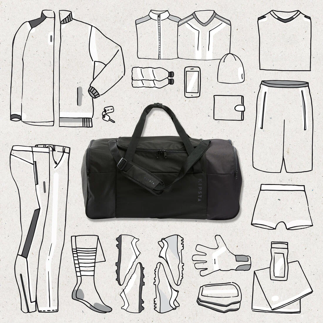 Sac sport 75l - essential bleu - Image 10
