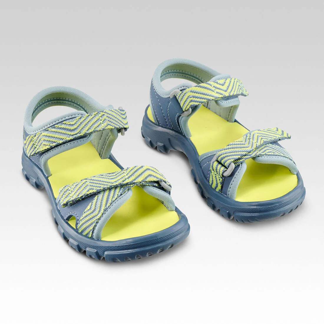 Sandales de randonnée enfant - MH100 KID bleues et jaunes - 24 AU 31 - Image 10