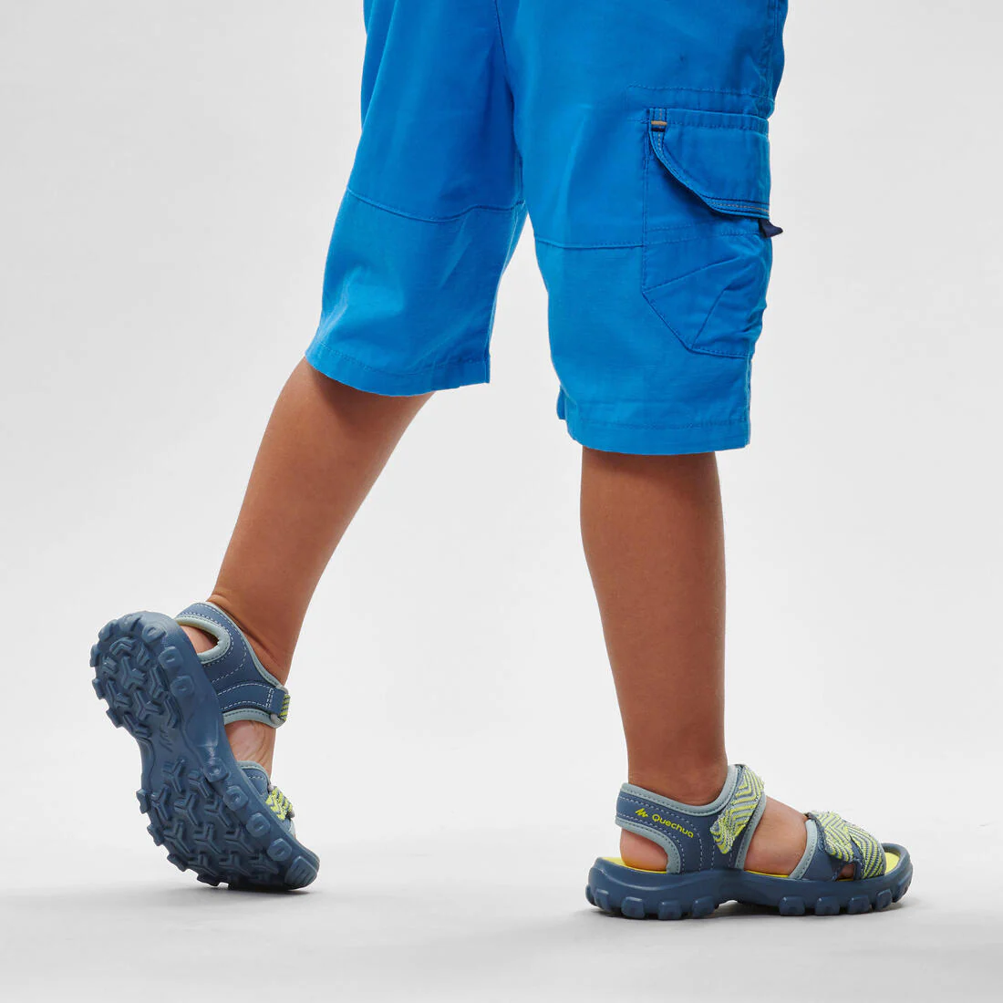 Sandales de randonnée enfant - MH100 KID bleues et jaunes - 24 AU 31 - Image 14