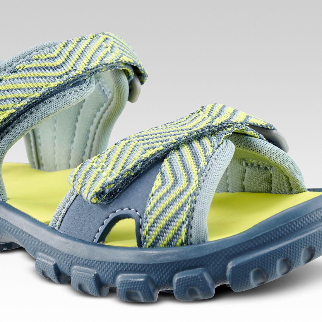 Sandales de randonnée enfant - MH100 KID bleues et jaunes - 24 AU 31 - Image 17