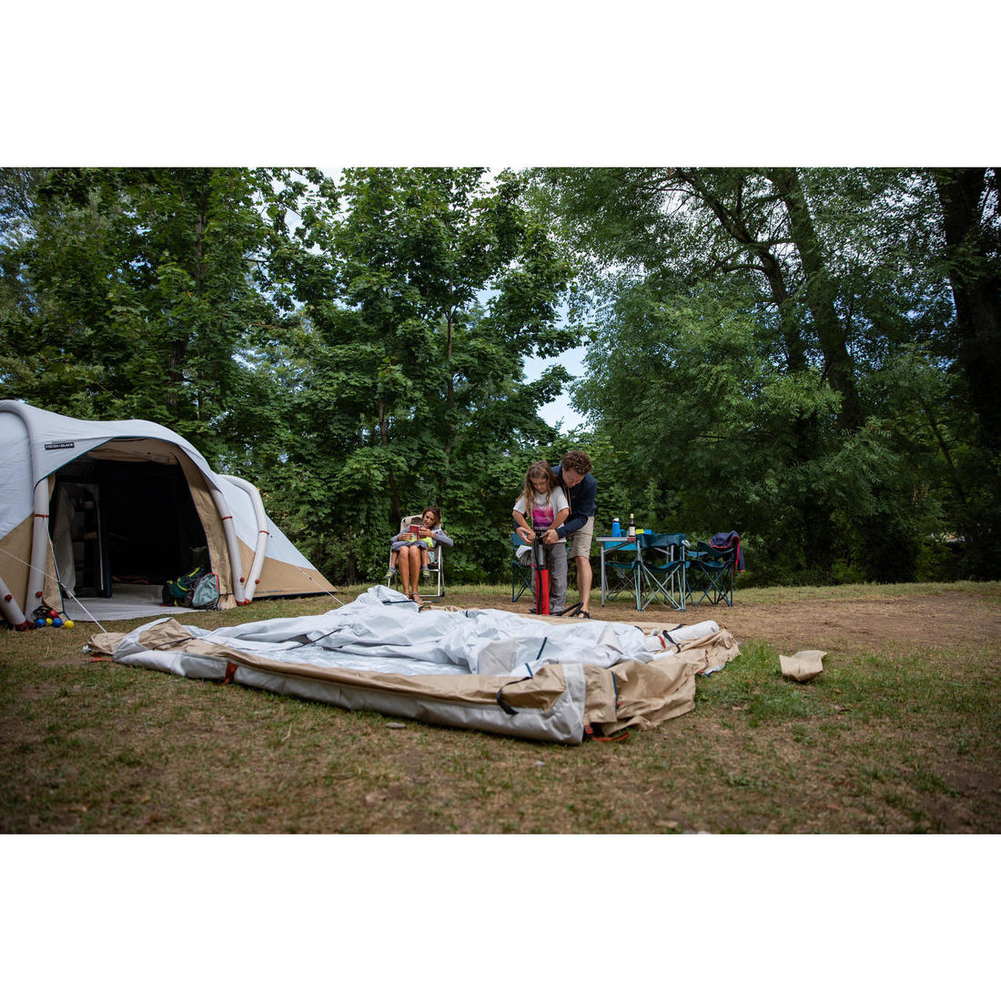 Séjour gonflable de camping - Air Seconds Base Connect Fresh - 6 Personnes - Image 15