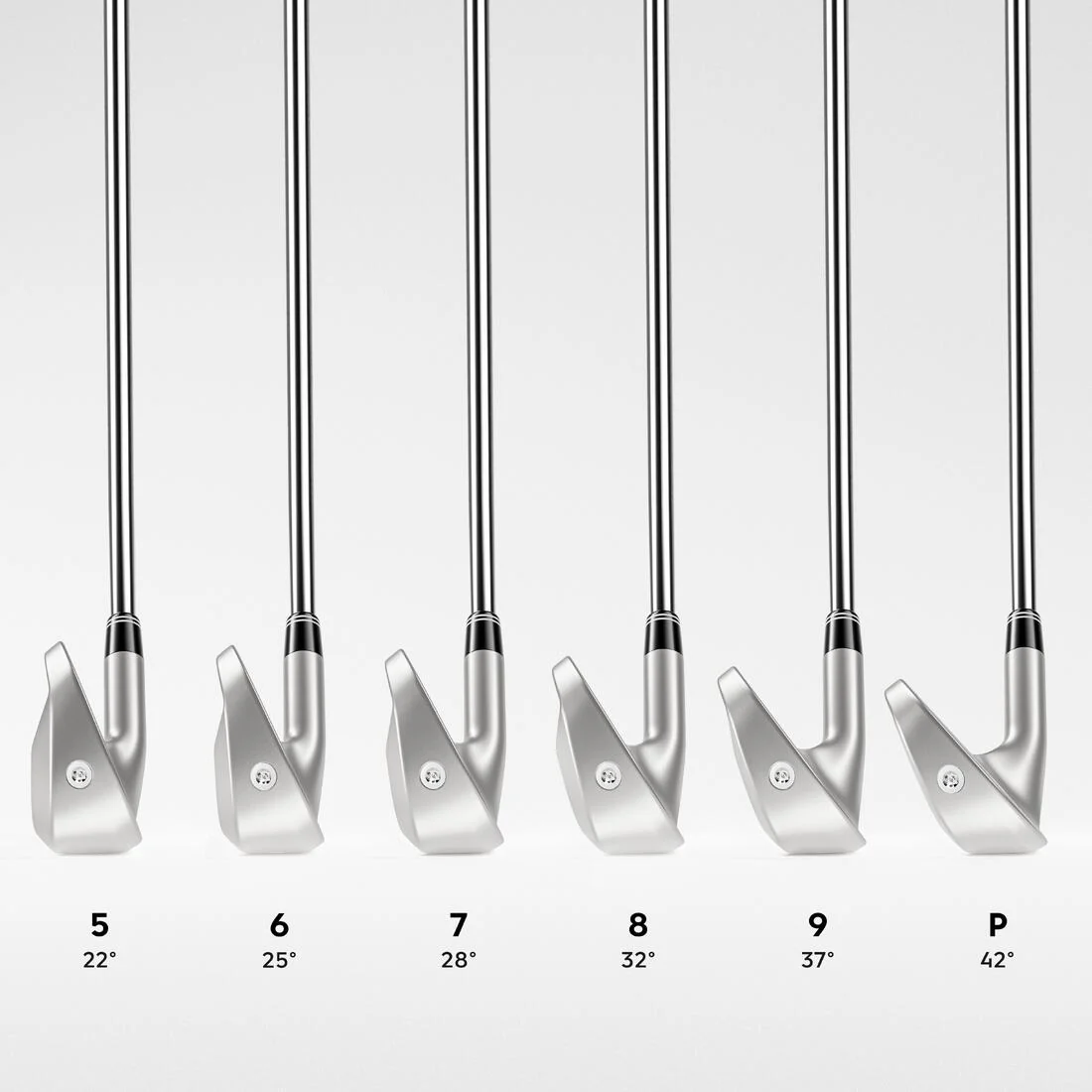 Série fers golf droitier VITESSE MOYENNE / REGULAR graphite, 500 - Image 6