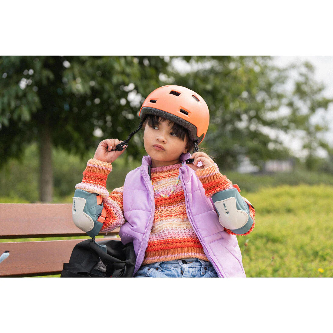 Set 3x2 protections roller trottinette skate enfant PLAY - Image 64