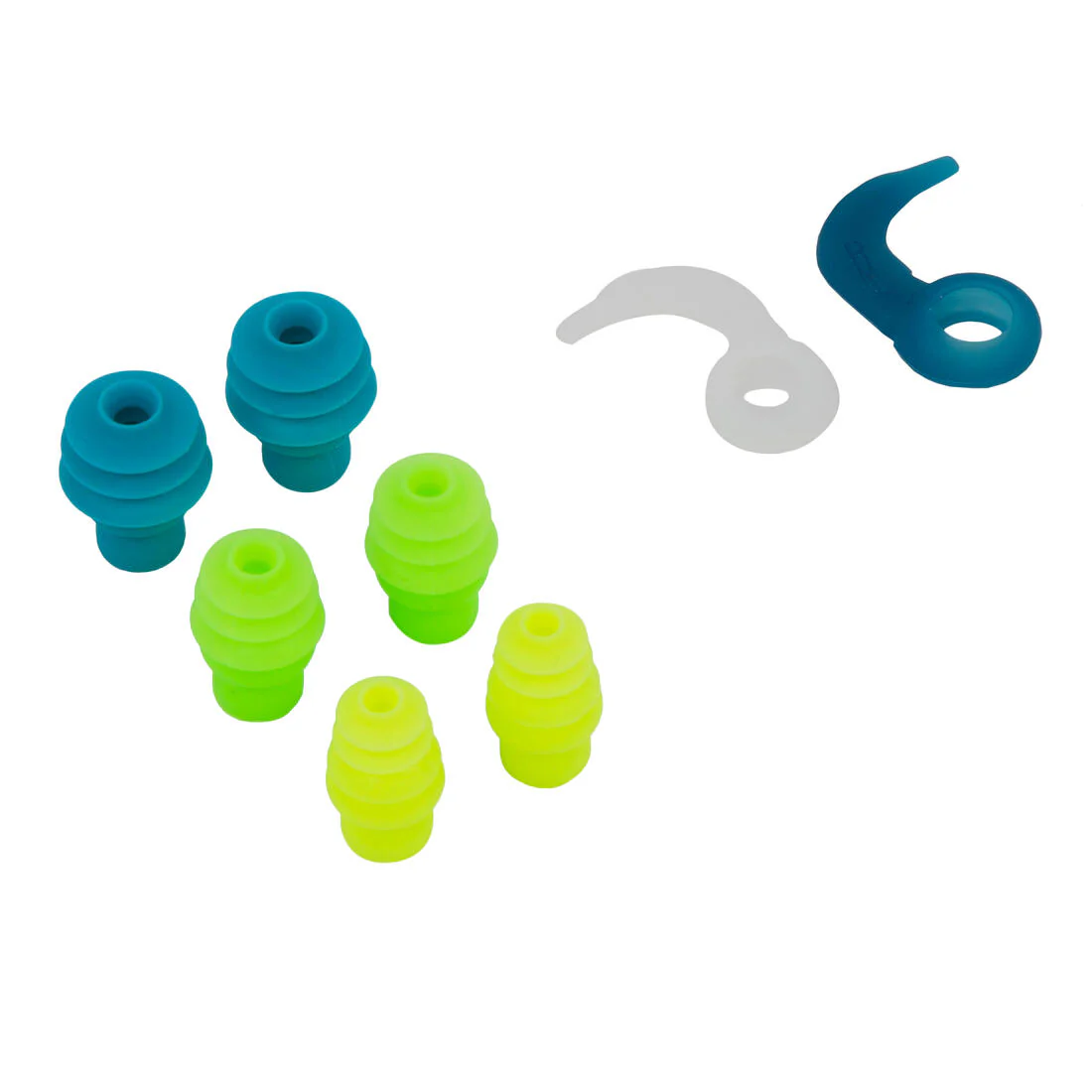 Set de bouchon d'oreilles de natation - forme sapin silicone - 3 tailles - Image 2