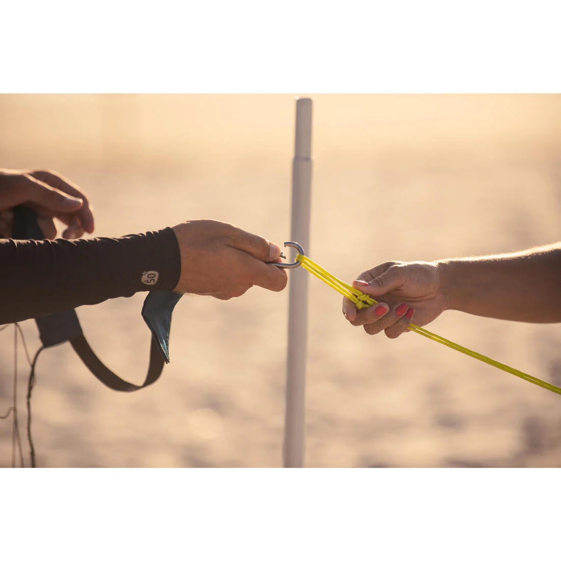 Set (filet et poteaux) de beach volley loisir bv 500 (6m) - Image 11