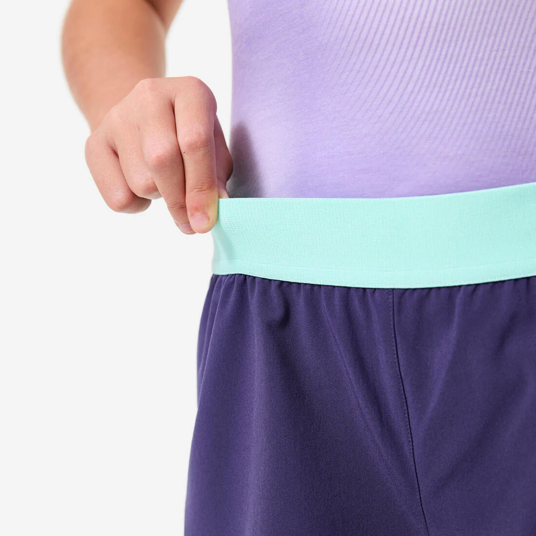 Short 2 en 1 multisport respirant fille, imprimé - Image 9