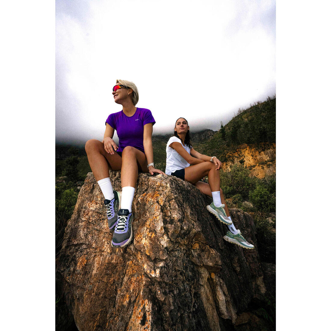 Short 2 en 1 running & trail longue distance femme - kiprun run 900 ultra noir - Image 12