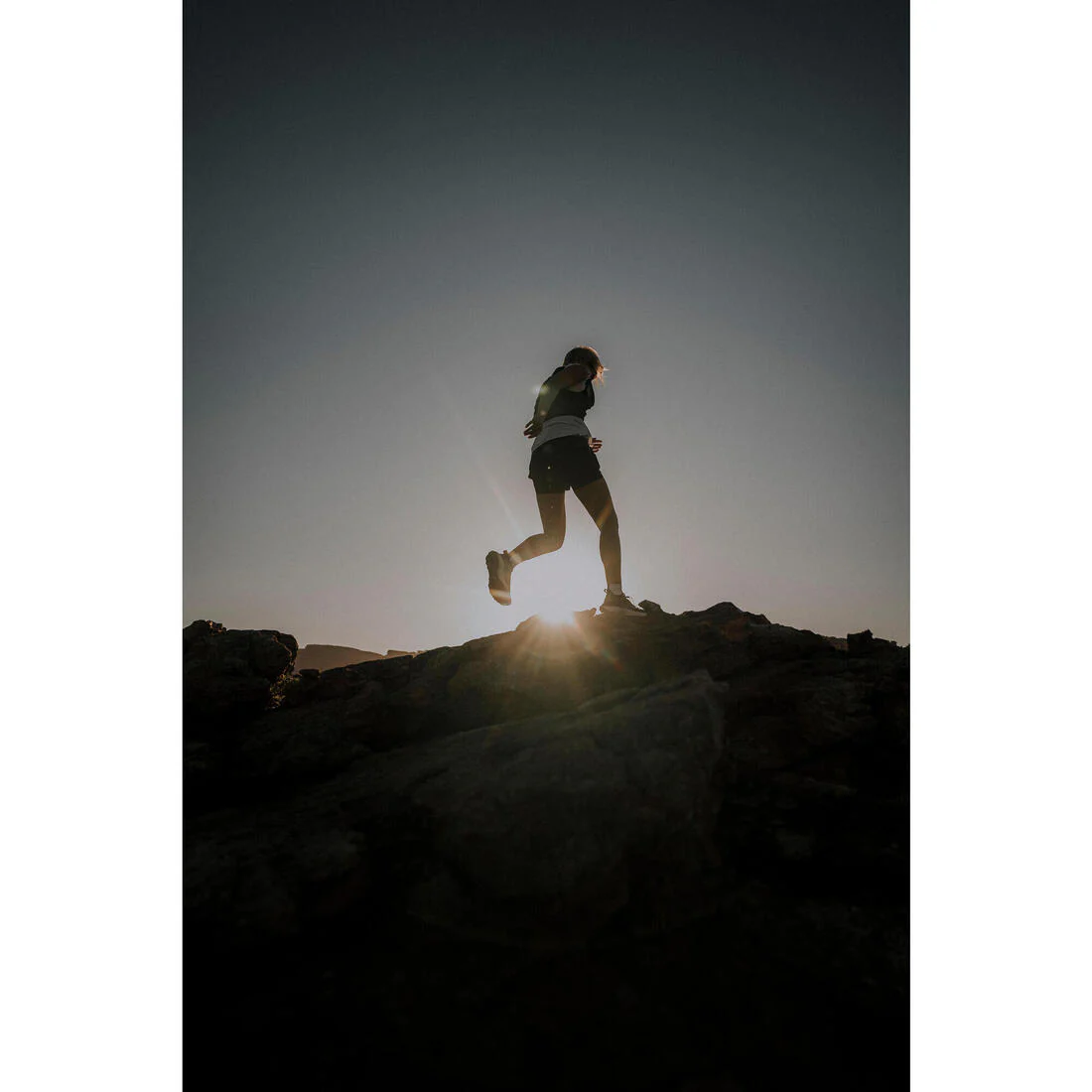 Short 2 en 1 running & trail longue distance femme - kiprun run 900 ultra noir - Image 13