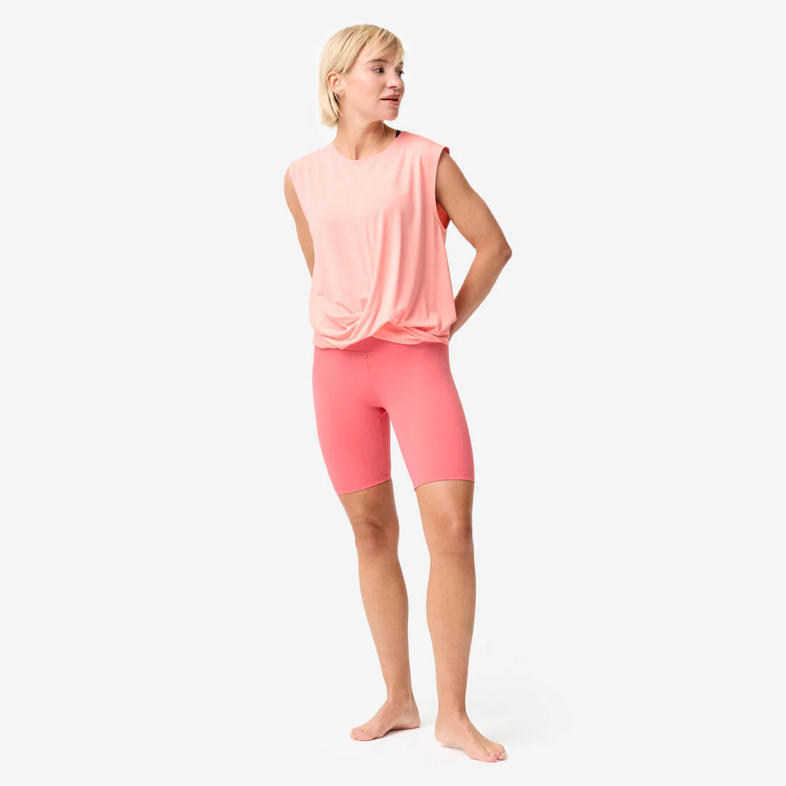 Short biker de yoga et Pilates extensible et doux, Breathe - Image 4