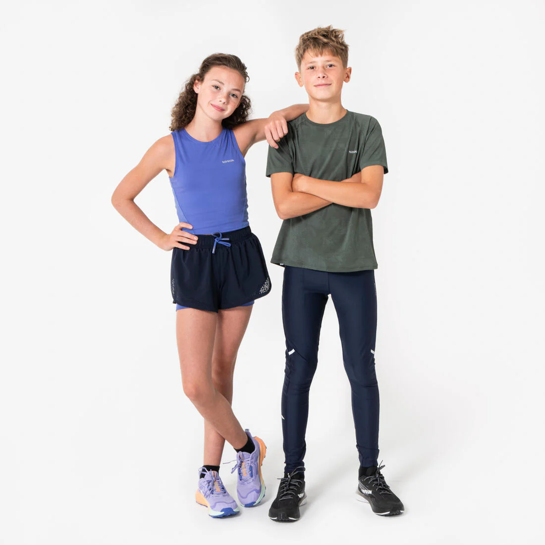 Short cuissard de running respirant Fille - KIPRUN DRY 900 marine - Image 17