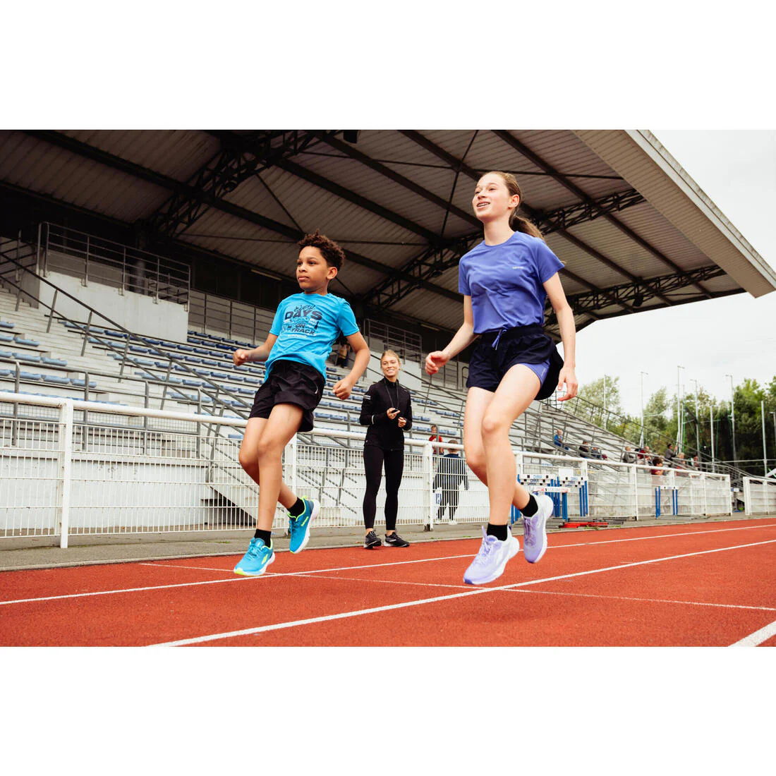 Short cuissard de running respirant Fille - KIPRUN DRY 900 marine - Image 26