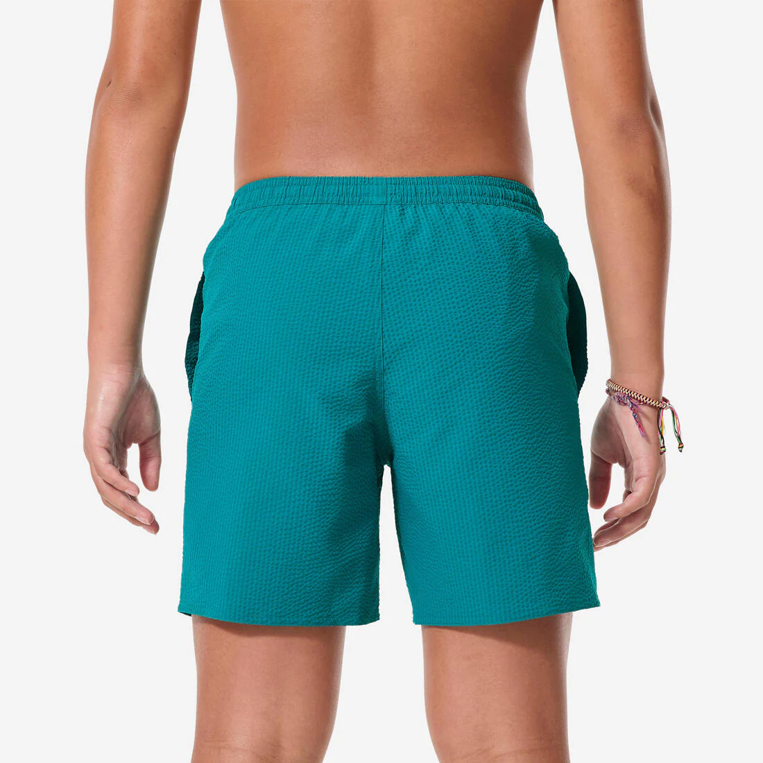 Short de bain surf enfant, 100 Seersucker - Image 3