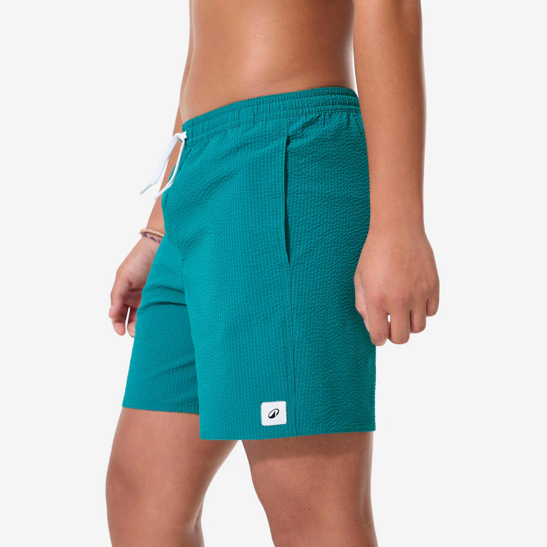 Short de bain surf enfant, 100 Seersucker - Image 4