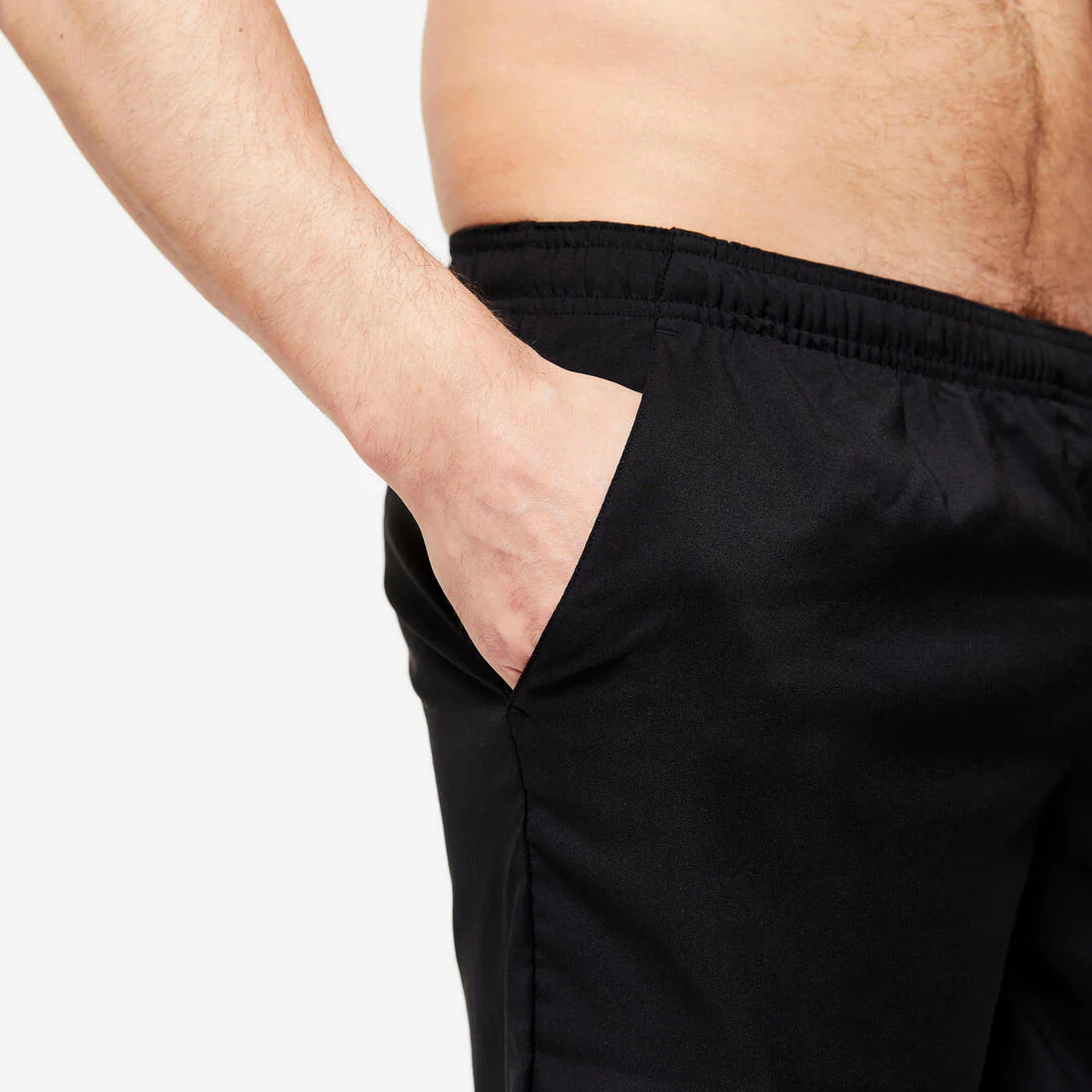 Short de fitness basic respirant homme - noir - Image 5