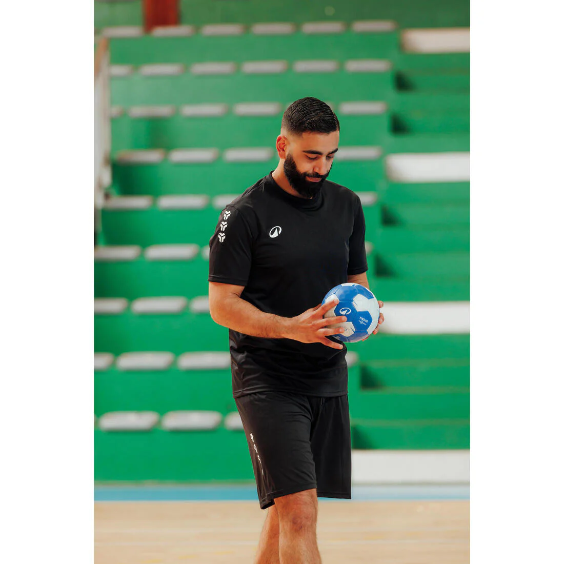 Short de handball Homme - H100 noir - Image 11