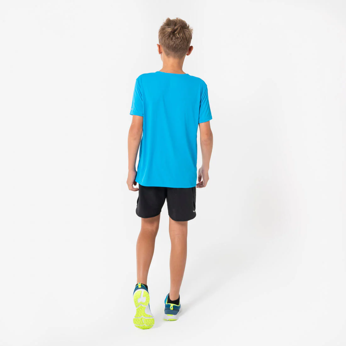 Short de Running respirant Enfant - KIPRUN dry+ 900 noir et gris - Image 7