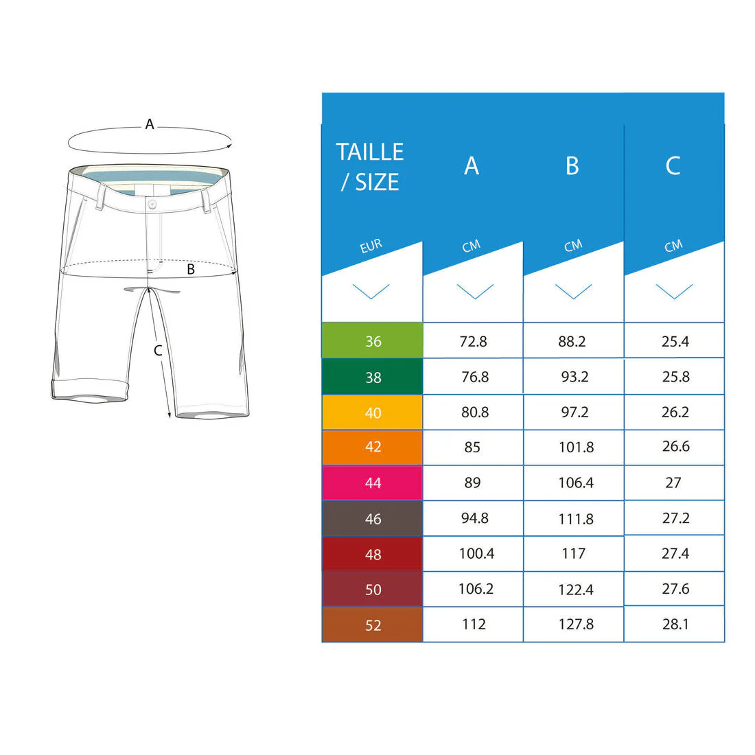 Short golf Homme - MW500 - Image 73