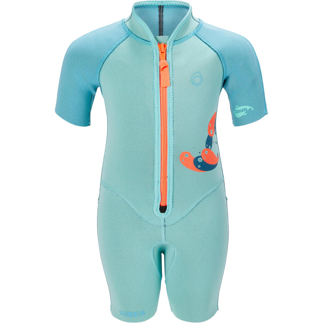 Shorty Enfant Néoprène 2mm - Turquoise - Image 3