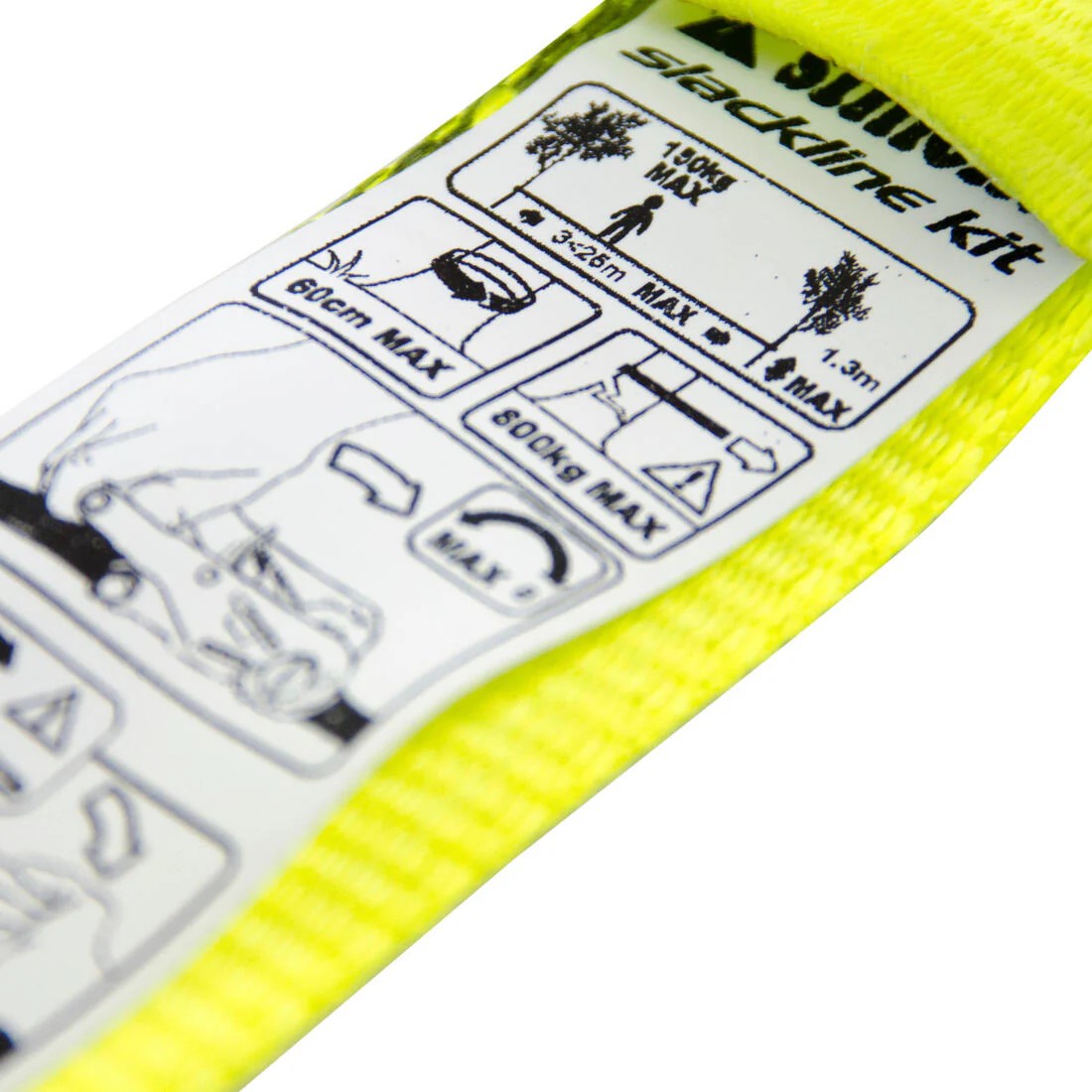 SLACKLINE 25mm x 25 MÈTRES JAUNE - Image 5