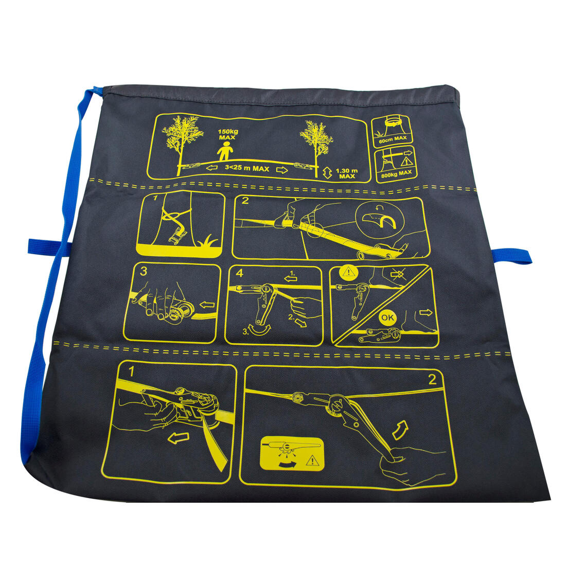 SLACKLINE 25mm x 25 MÈTRES JAUNE - Image 6