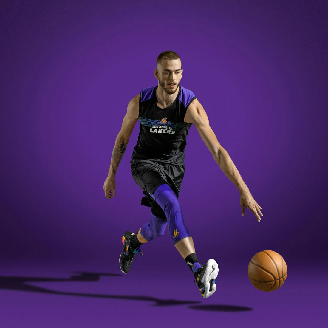 Sous-maillot basketball nba los angeles lakers sans manche adulte - ut500 - Image 12
